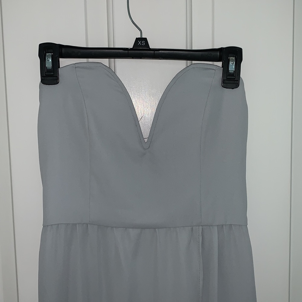 Tobi light blue strapless dress - Picture 5 of 7